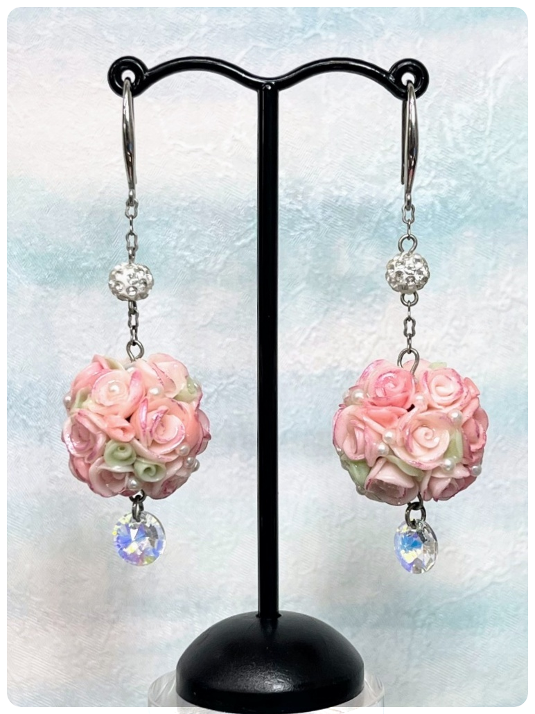 バラピアス(ピンク)試作品