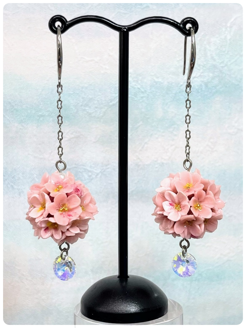 桜ピアス(試作品)