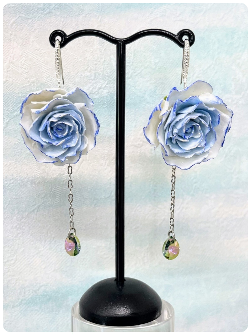 バラ(ブルー&ホワイト)